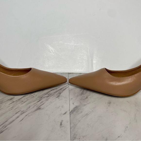 Jeffrey Campbell Tan Leather Pointy Toe Pump 10 - Picture 6 of 14
